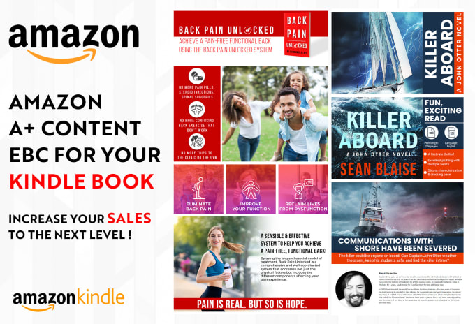 Gig Preview - Create amazon a plus content ebc for your kindle book