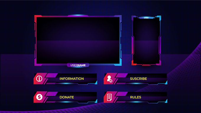 Gig Preview - Do animated, background, video making, flyer, overlays, twitch edit , stream,