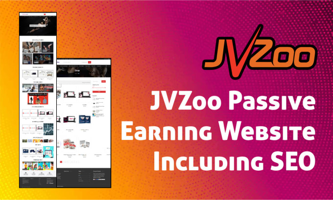 Gig Preview - Create a jvzoo passive earning website including SEO