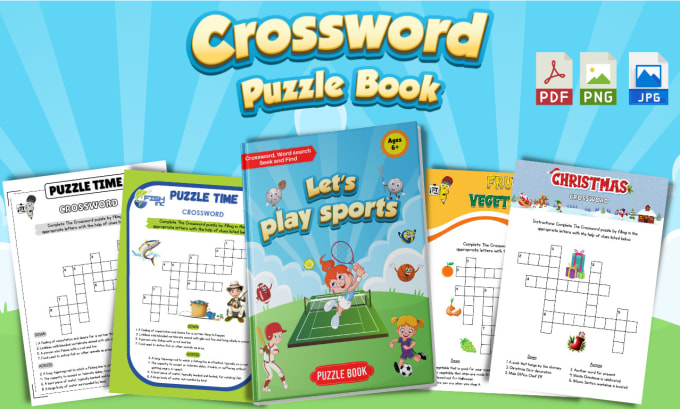 Gig Preview - Create custom crossword puzzle book for amazon KDP