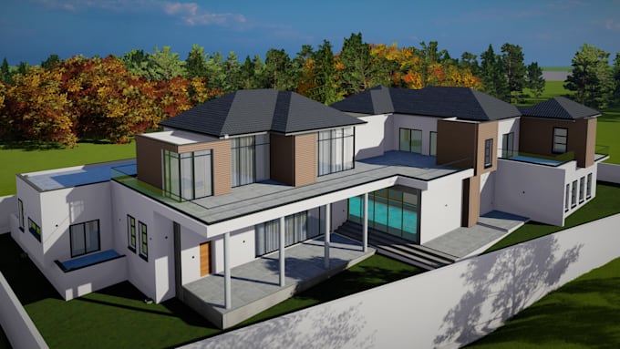 Gig Preview - 3d modeling, revit, floor plan, architectural rendering, interior design