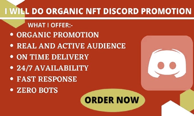 Gig Preview - Promote nft discord to real and active audience