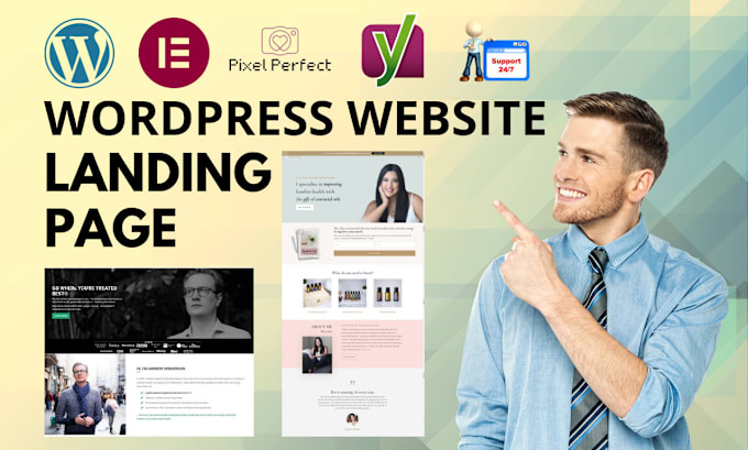 Gig Preview - Create wordpress elementor pro landing page with fix issues