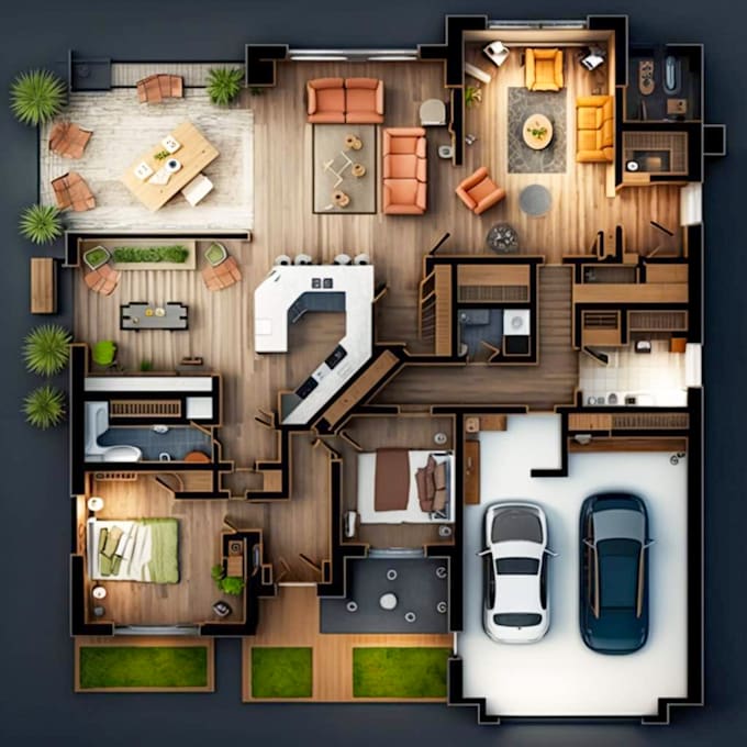 Gig Preview - Make 2d architecture floor plan in autocad