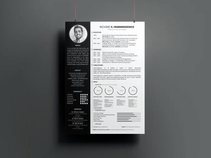 Gig Preview - Professionally design a job winning resume and academic CV