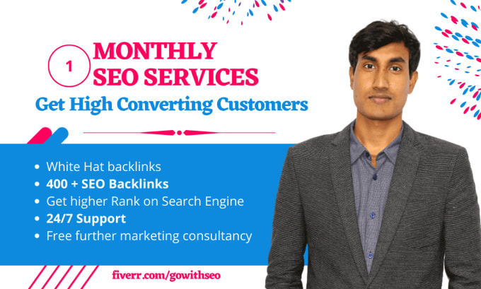 Gig Preview - Provide complete monthly SEO service package for google ranking