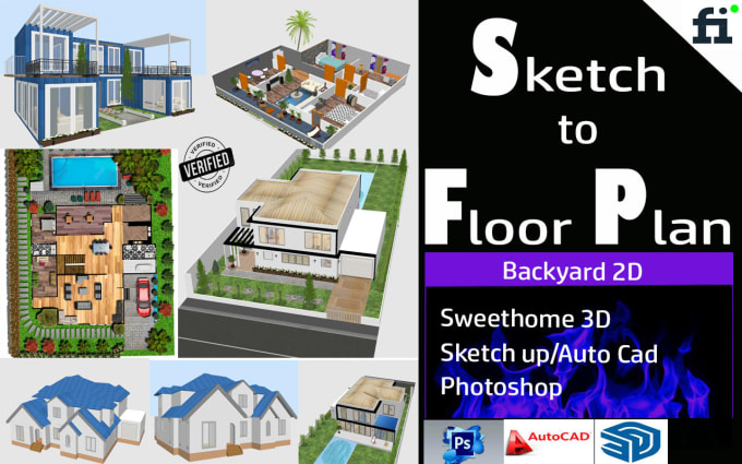 Gig Preview - Do sweethome3d and sketchup within 12 hour delivary