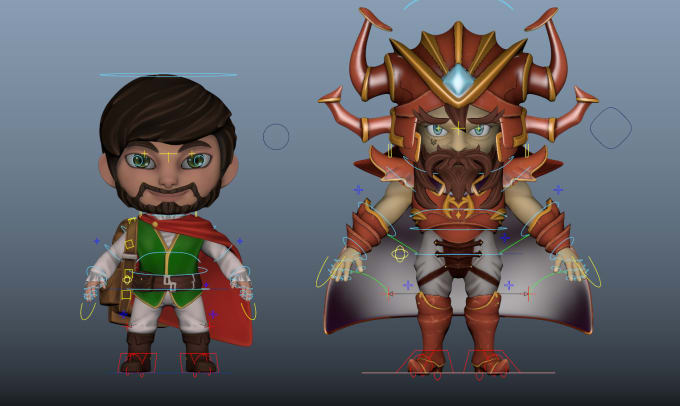 Gig Preview - Do 3d low poly rigging and animation for games in maya