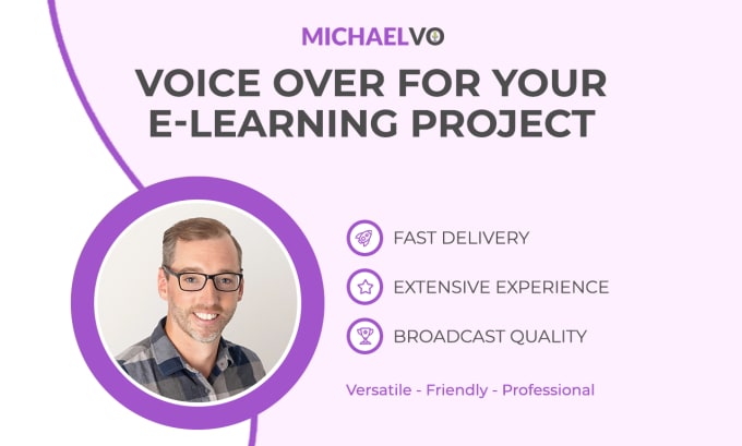 Gig Preview - Record a voice over for your e learning project