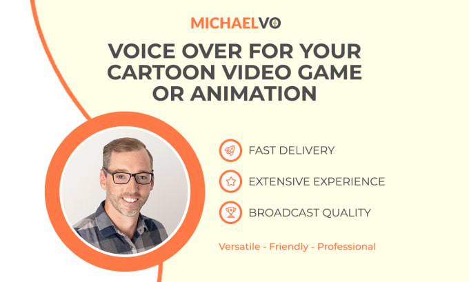 Gig Preview - Record a voice over for your cartoon video game or animation