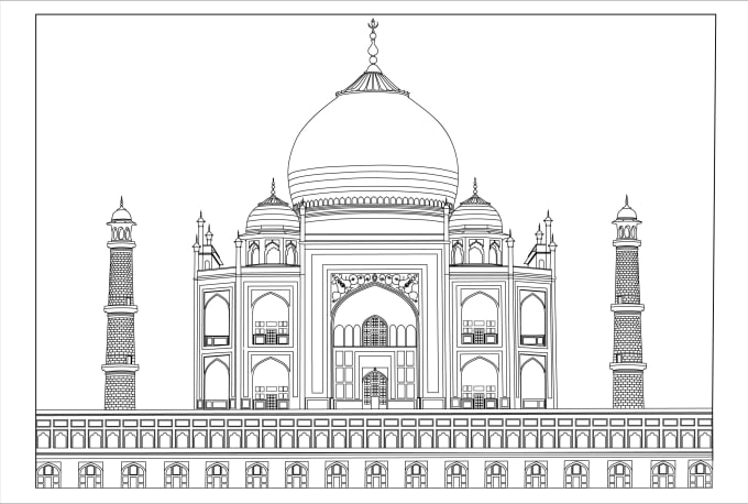 Gig Preview - Draw detailed building line art and product line art