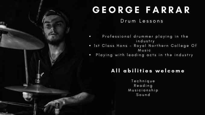 Gig Preview - Teach you online drum lessons, tailored for you