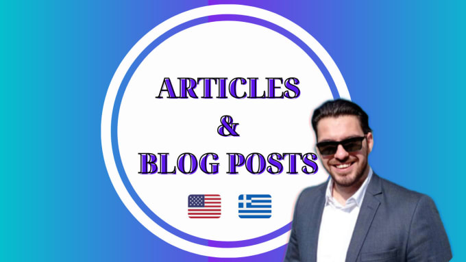 Gig Preview - Write SEO articles and blog posts in english and in greek