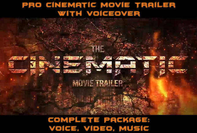 Gig Preview - Create this pro epic cinematic movie trailer with voiceover