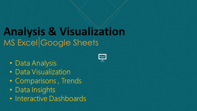 Gig Preview - Build data analysis, visualization in excel and google sheets