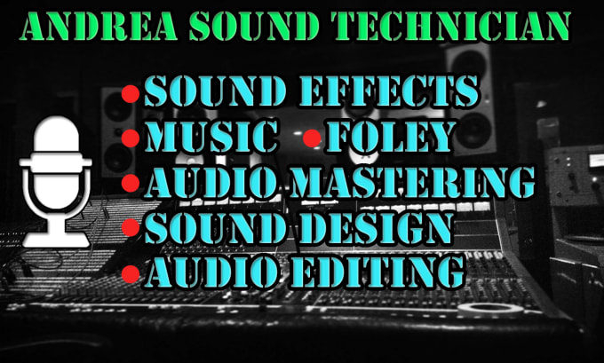 Gig Preview - Design sound effects for your video, animation, short films