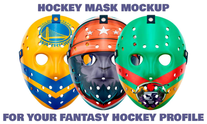 Gig Preview - Create a hockey mask designed custom for your fantasy hockey team