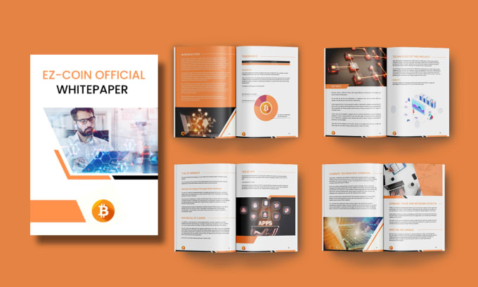 Gig Preview - Design white paper, crypto white paper, ico white paper, nft