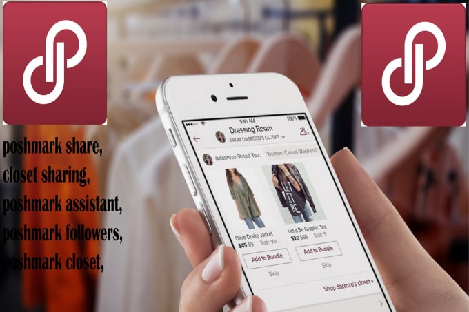 Gig Preview - Poshmark sharing and followers closet virtual assistant