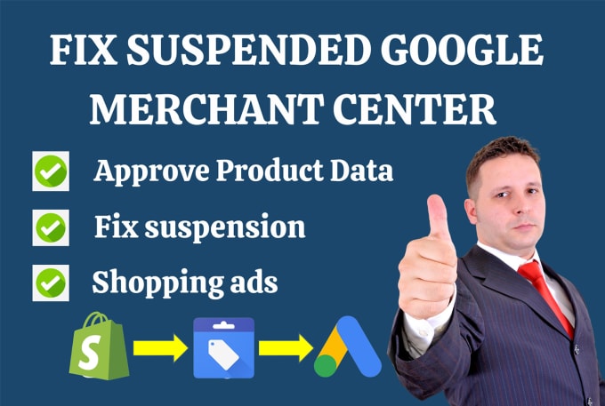 Gig Preview - Fix google merchant center suspension