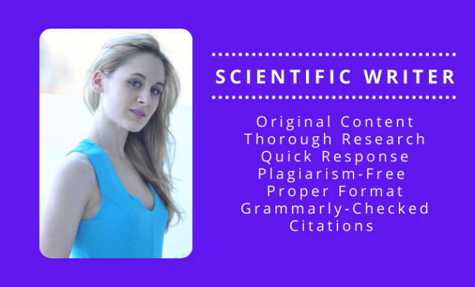 Gig Preview - Write scientific articles, blogs, reports, and summaries