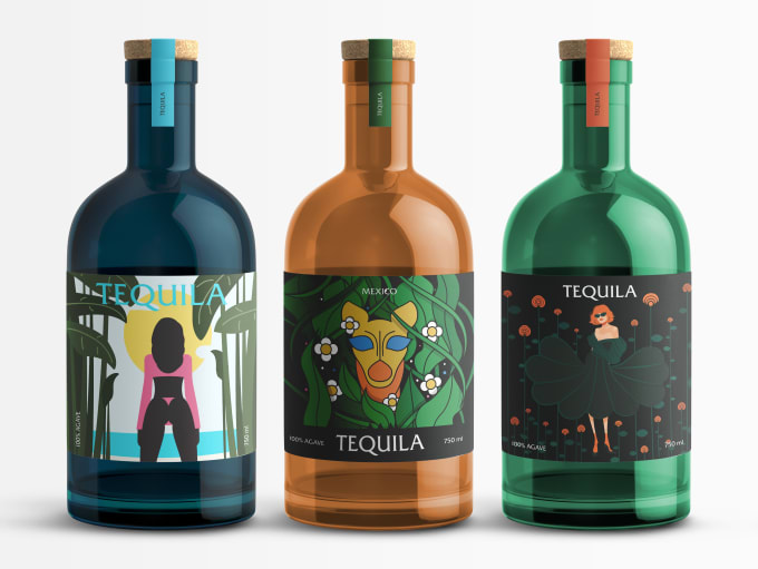 Gig Preview - Design unique wine, gin, tequila, beer, vodka, bottle label