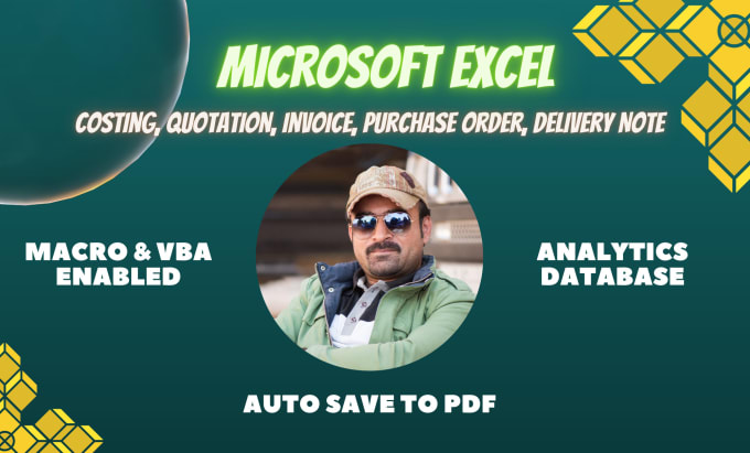 Gig Preview - Create a macro vba excel invoice template