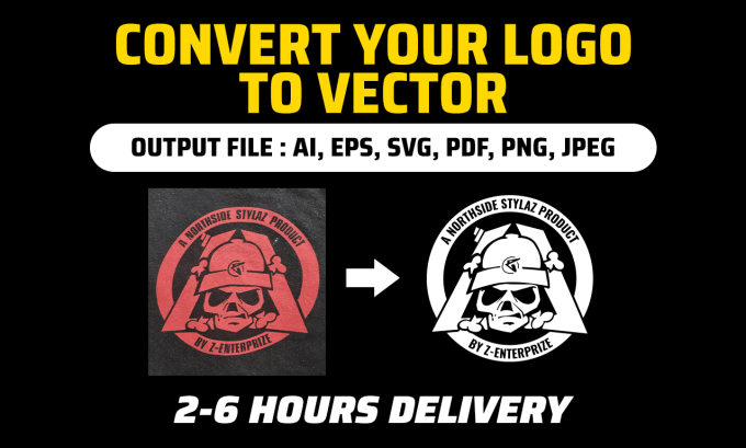 Gig Preview - Convert logo to vector, make transparent background