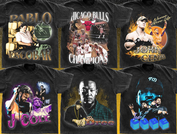 Design bootleg tee shirt 90s vintage rap nba sports shirt by Firoz37