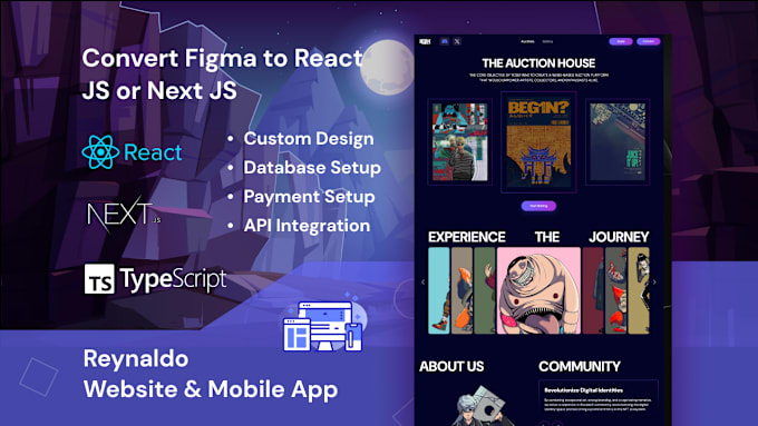 Bestseller - develop react js or next js web app with typescript, tailwind css, shadcn