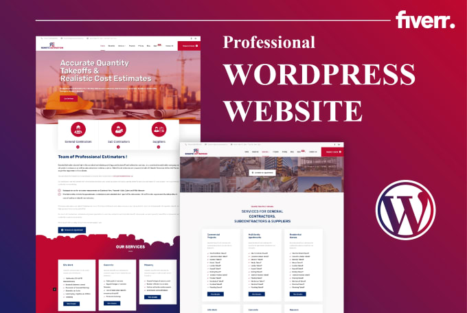 Gig Preview - Create professional wordpress website