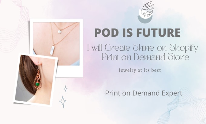 Gig Preview - Create eye catching shineon website pod on shopify and etsy