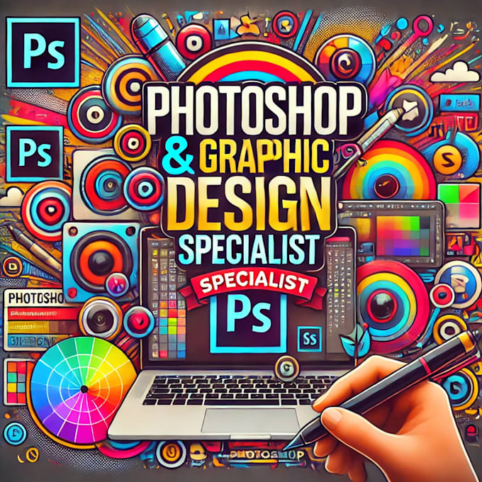 Gig Preview - Photoshop and graphic design specialist