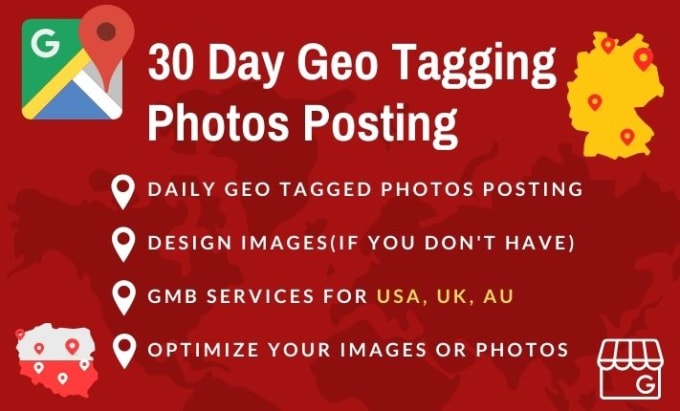 Gig Preview - Do 30 day content gmb posting with geotag photos for gmb local business