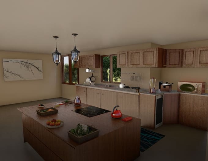 Gig Preview - Generate 3d model and rendered images exterior, and interior