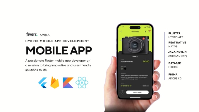 Bestseller - do mobile app development for android app ios app as flutter developer