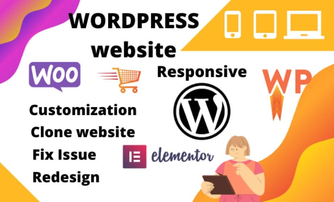 Gig Preview - Build wordpress or rebuild website and customize wordpress