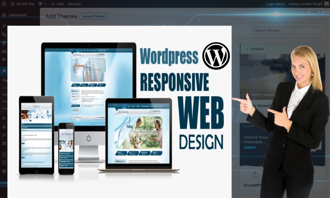 Gig Preview - Build modern and response wordpress website design