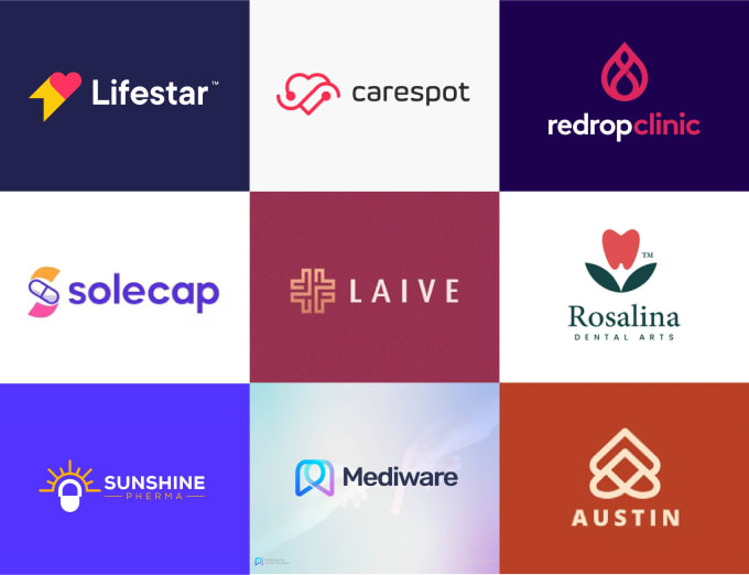 Gig Preview - Design 5 amazing logo concepts for medical, health care, fitness and doctor