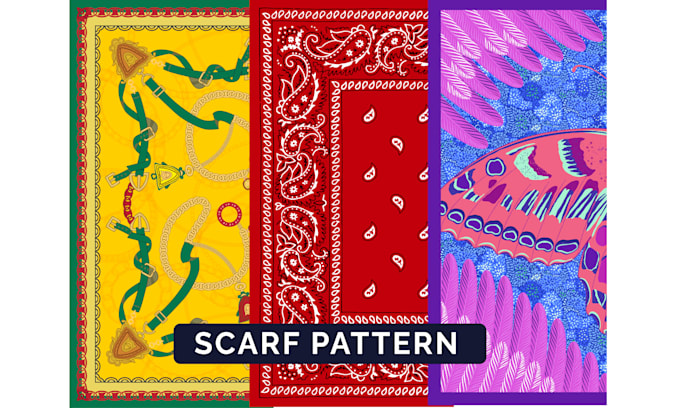 Gig Preview - Design a custom scarf bandana pattern for you