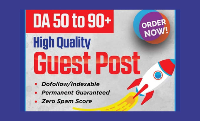 Gig Preview - Do guest posts on high authority sites