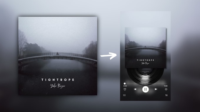 Gig Preview - Make a spotify canvas vinyl from your album cover art