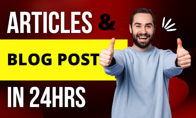 Gig Preview - Craft SEO optimized articles or blog posts in 24 hours