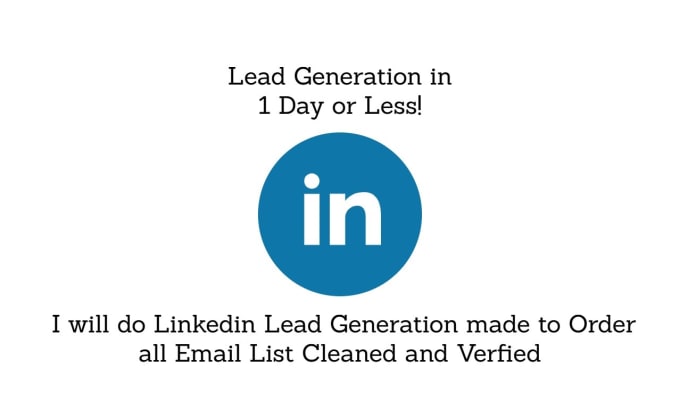 Gig Preview - Do linkedin lead generation and email finding