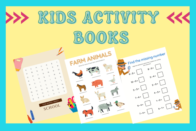 Gig Preview - Design high quality activity books for kids