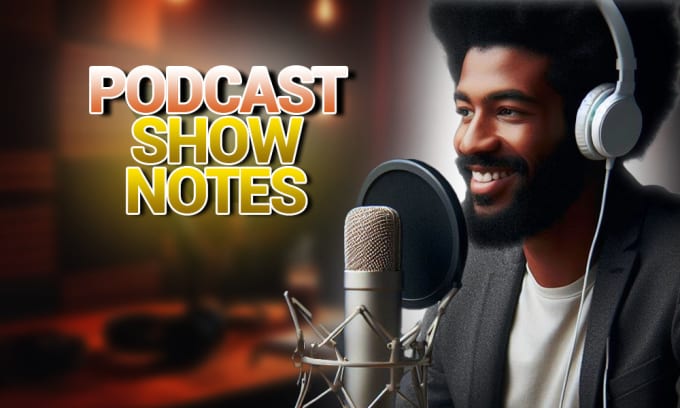 Gig Preview - Listen and write SEO podcast show notes for your podcast