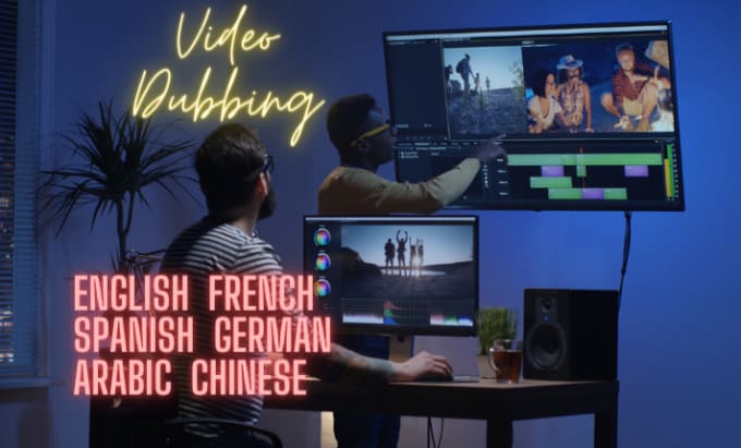 Bestseller - dubbing or translating your video into english, french, german, spanish, arabic