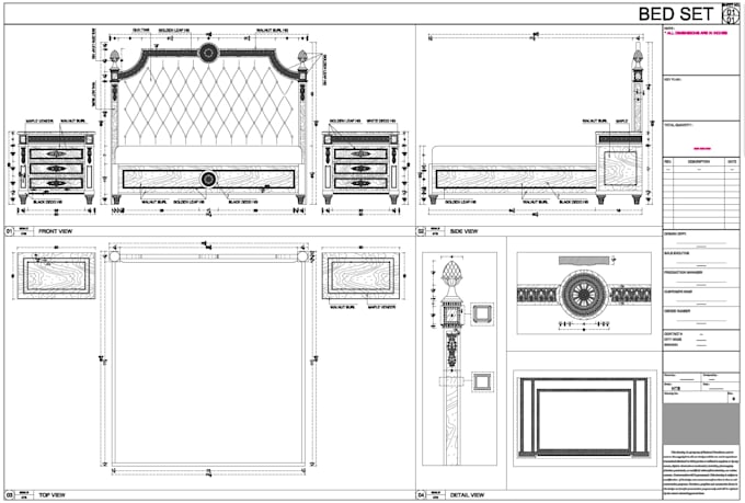 Gig Preview - Do classic furniture design and detailed furniture  drawing