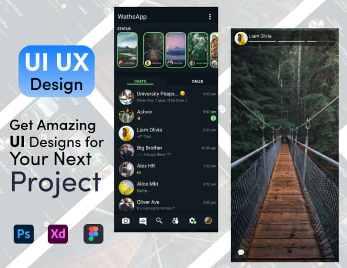 Gig Preview - Design creative mobile app and web UI UX for you