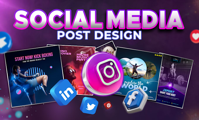 Gig Preview - Design social media posts for instagram and other platforms